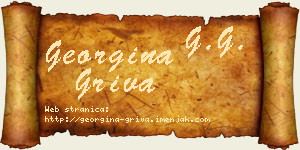Georgina Griva vizit kartica